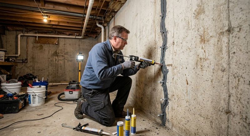 Basement Crack Repair in Wexford, PA