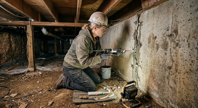 Basement Foundation Repair in Conway, PA