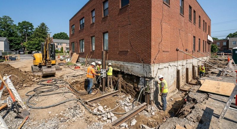 Building Foundation Repair in Ellwood City, PA