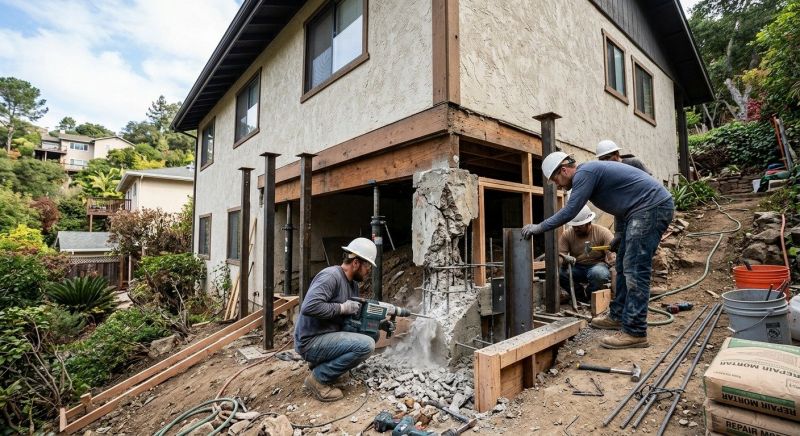 Concrete Foundation Repair in Evans City, PA