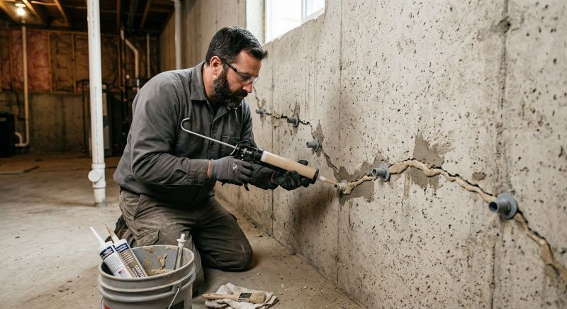 Cracked Foundation Repair in Mars, PA