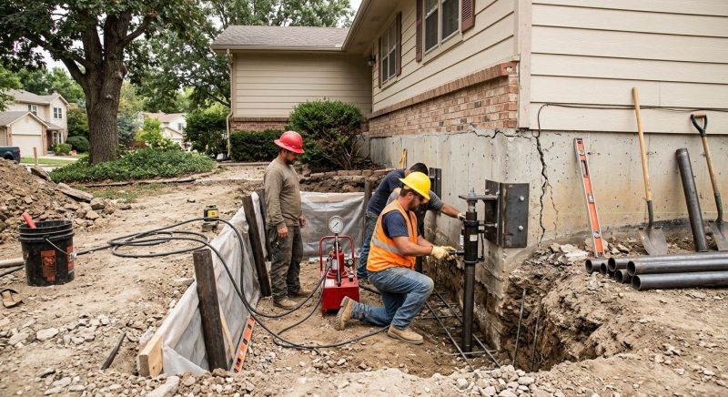 Cracked Foundation Repair in Zelienople, PA
