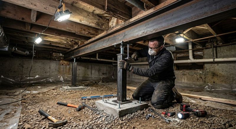 Crawlspace Structural Repair in Wexford, PA