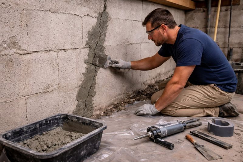 Foundation Crack Repair in Conway, PA