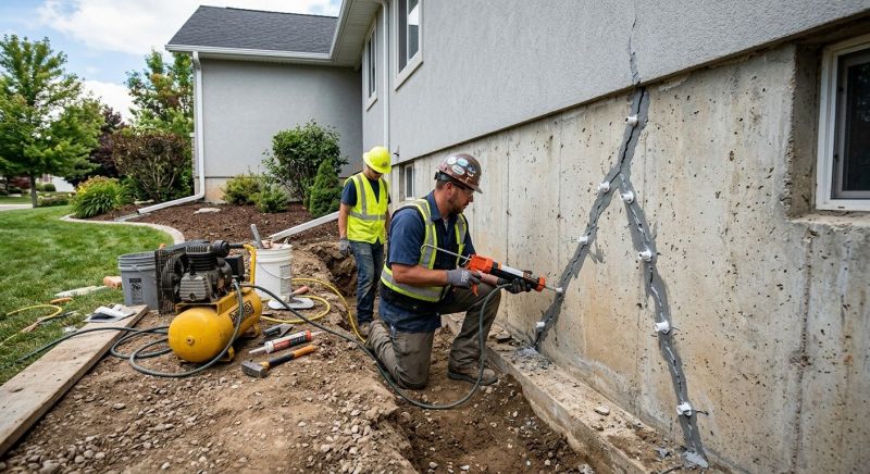 Foundation Crack Repair in East Pittsburgh, PA