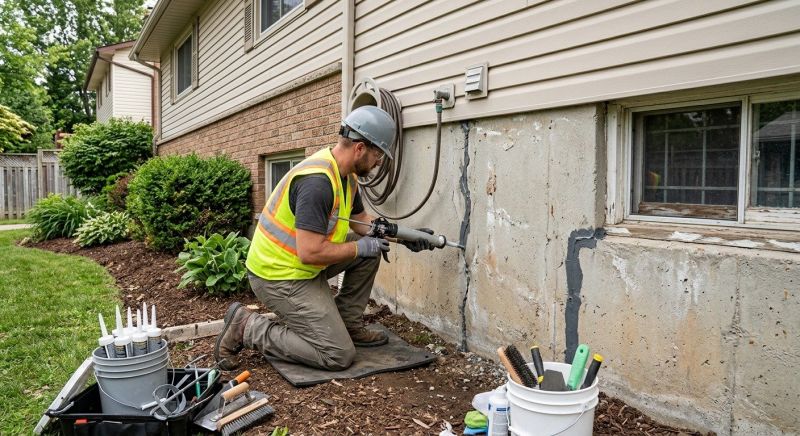 Foundation Crack Sealing in Wexford, PA