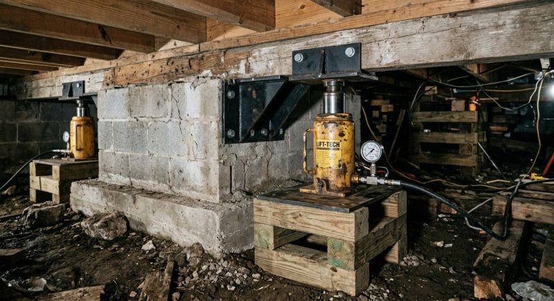 Foundation Jacking in East Pittsburgh, PA