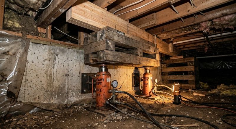 Foundation Jacking in Harmony, PA
