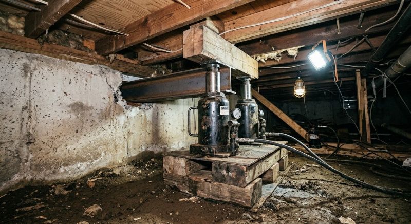 Foundation Jacking in Harmony, PA