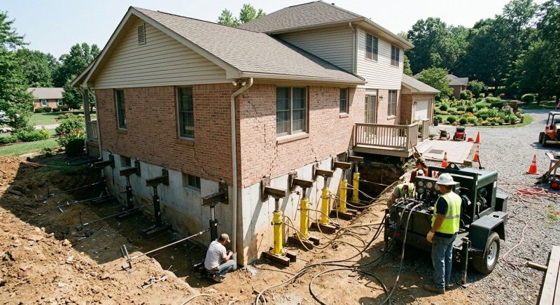 Foundation Jacking in Hookstown, PA
