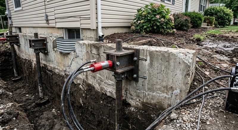 Foundation Pier Leveling in Wexford, PA
