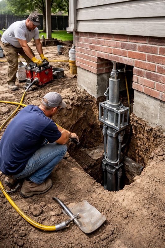Foundation Pier Repair in Wexford, PA