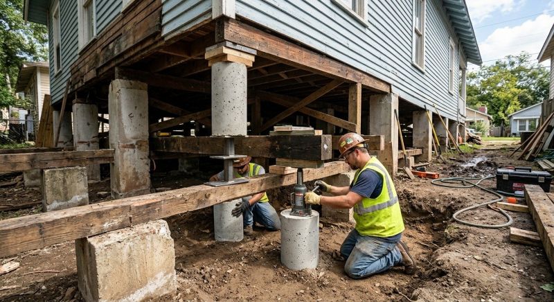 Foundation Pier Repair in Wexford, PA