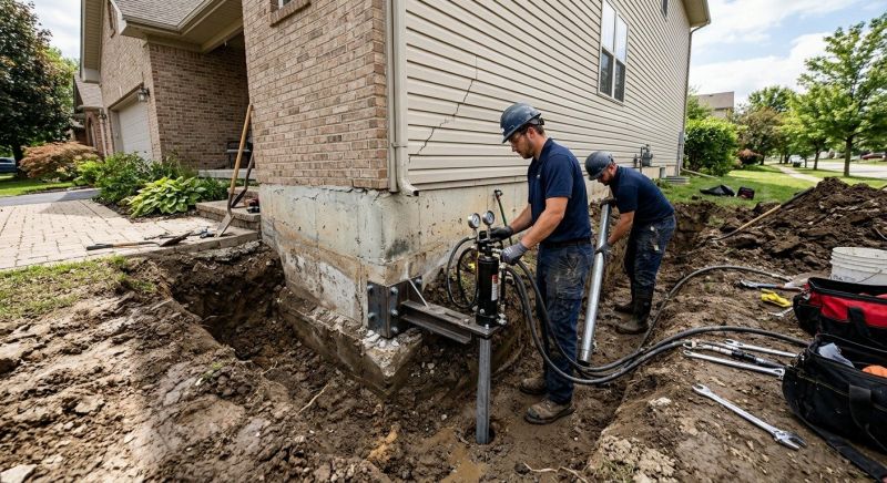 Foundation Settlement Repair in Wexford, PA