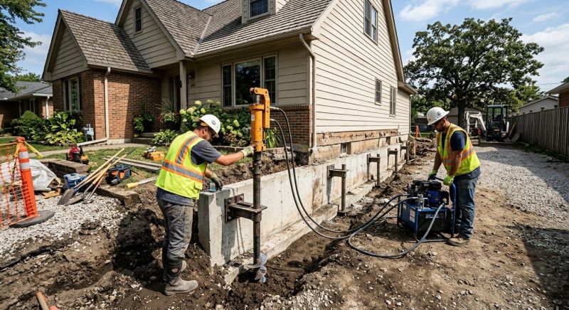 Foundation Stabilizing in Mars, PA