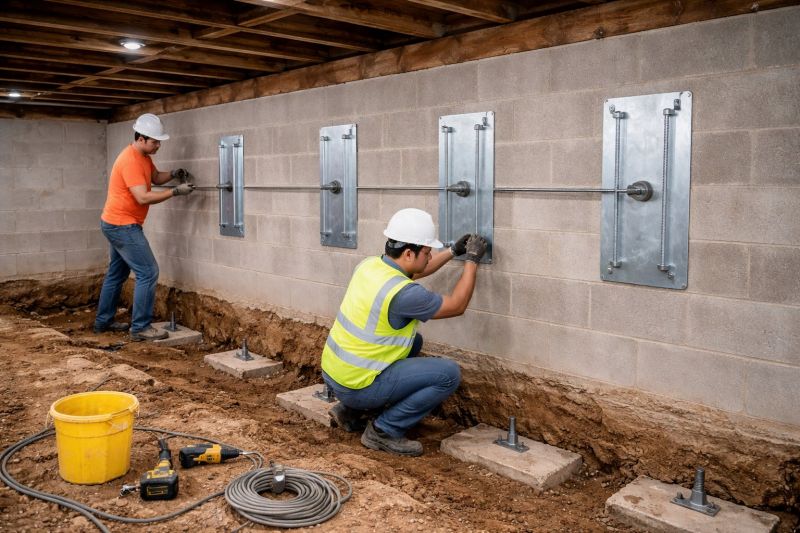 Foundation Stabilizing in Mars, PA