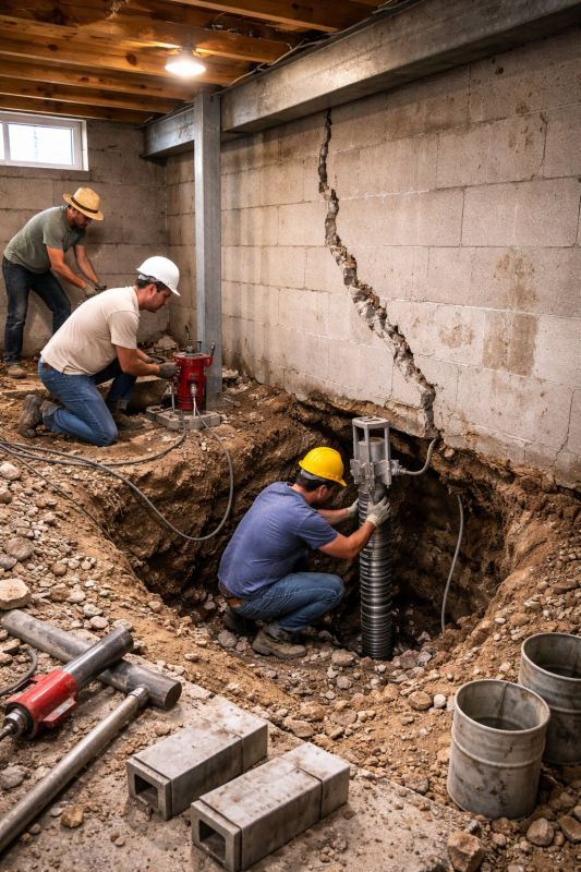 Foundation Structural Repair in Sewickley, PA