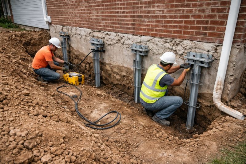 Helical Piers Installation in Wexford, PA