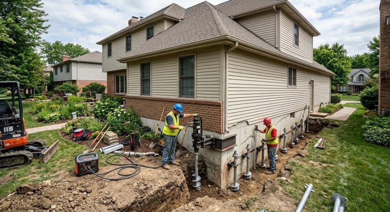 Helical Pile Installation in Wexford, PA