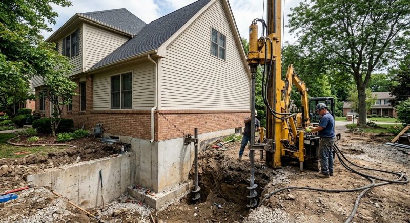 Helical Pile Installation in Wexford, PA