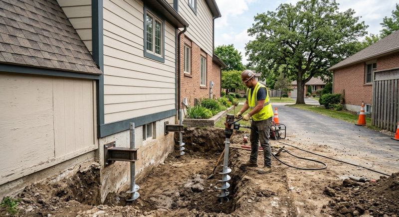 Helical Pile Installation in Wexford, PA