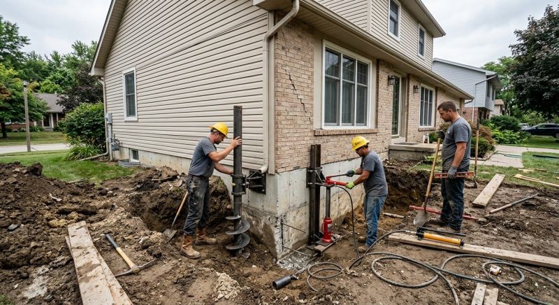 House Foundation Repair in Burgettstown, PA