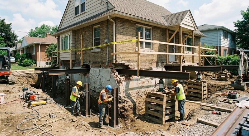 House Foundation Repair in East Butler, PA