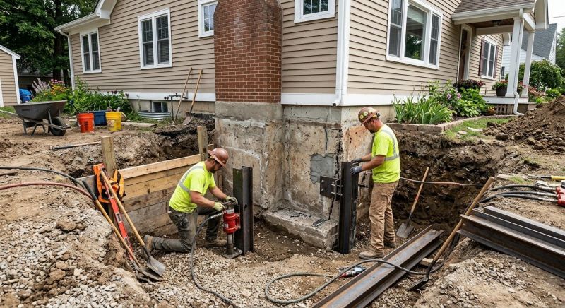 House Foundation Repair in Harmony, PA