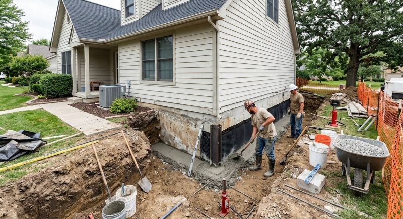 House Foundation Repair in Natrona Heights, PA