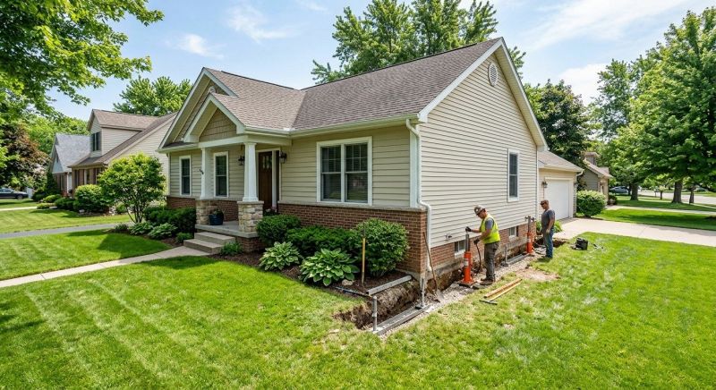 House Leveling in East Pittsburgh, PA