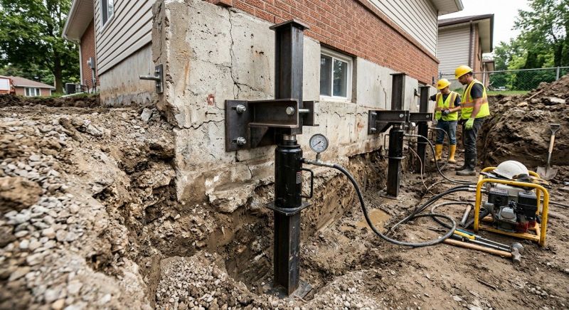 Sinking Foundation Lifting in Wexford, PA