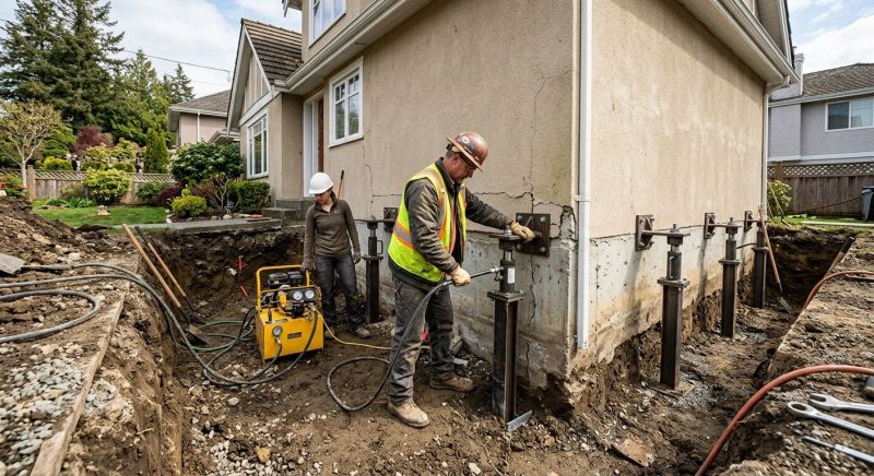 Sinking Foundation Repair in Beaver County, PA