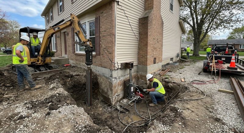 Sinking Foundation Repair in Cranberry Twp, PA