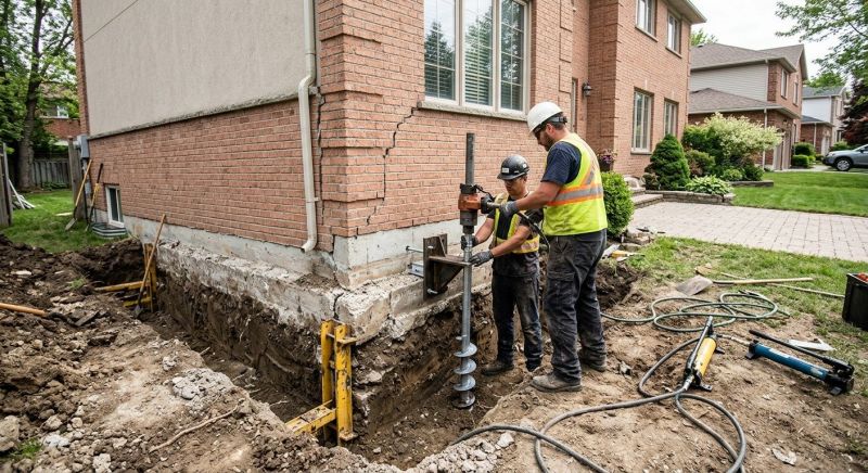Sinking Foundation Repair in Harmony, PA